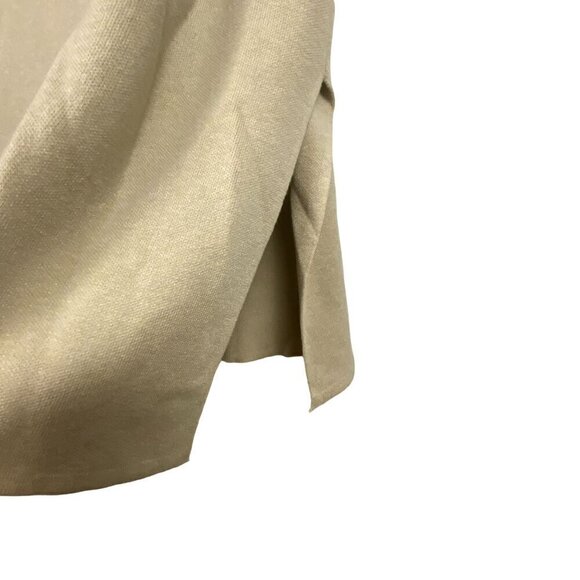 Lillusory Womens Long Sleeve Open Duster Cardigan Coatigan Sz L Beige Oversized - Picture 5 of 11